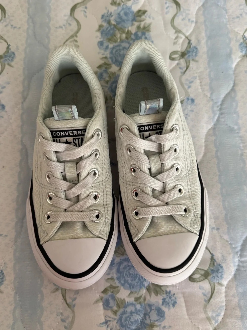 Converse Kids Low Top Sneakers in Pale Mint